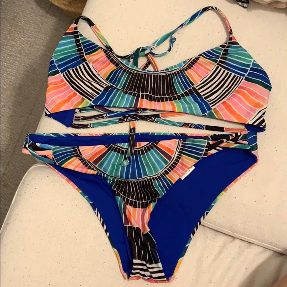 Mara Hoffmann Aztec printed bikini